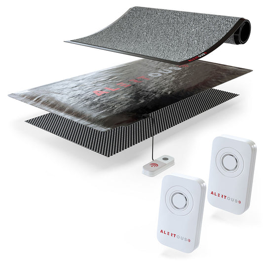 Easy Set Up Sensor Mat Alert for Elderly & Dementia Care - Multi Room Function - Nurse Call Equipment